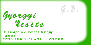 gyorgyi mesits business card